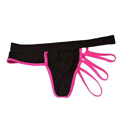 Men's Sexy Lingerie Thongs G-Strings Underwear (Pink) One Size #TOP1