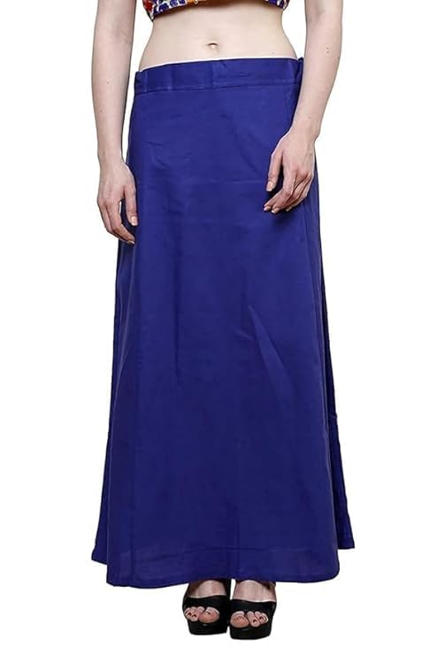 khushi Girl Women's Royal Cotton Readymade Petticoat for Saree (Size-Large) Color-Blue-picture-45