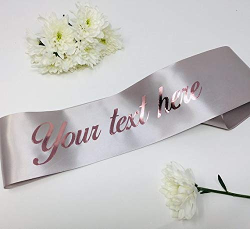Custom sash/Custom Bachelorette Sash/Custom Birthday Sash/Custom Baby Shower Sash