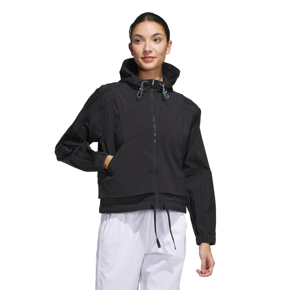 adidas Beyond Full-Zip Hoodie Felpa con Cappuccio (Pacco da 5) Donna