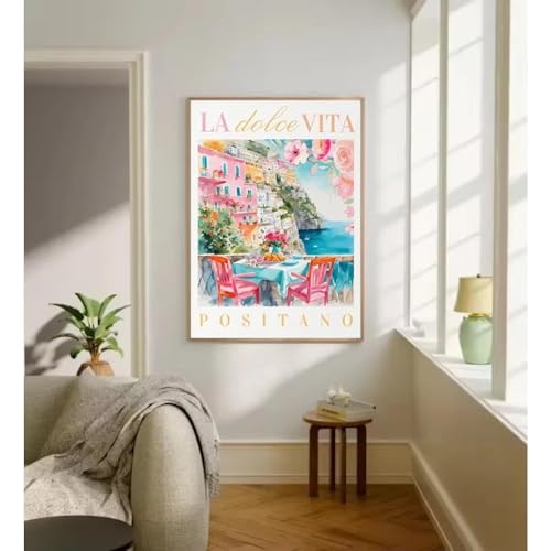 Toile Peinture Mur Italie et Citron Frais déco haut de gamme 50x70cm