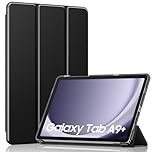 MoKo for Galaxy Tab A9 Plus/A9+ Case 11 inch 2023, Slim Stand Hard PC Translucent Back Shell Smart Cover for Galaxy Tab A9 Plus Tablet SM-X210/X216/X218, Auto Wake/Sleep, Black