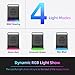 [RGB] USB Computer Speakers for Desktop/PC/Laptop | Small Plug-N-Play External Speaker with Dynamic RGB Light, Crystal-Clear Sound, Loud Volume, Deep Bass, Compatible with Windows/macOS/ChromeOS/Linux