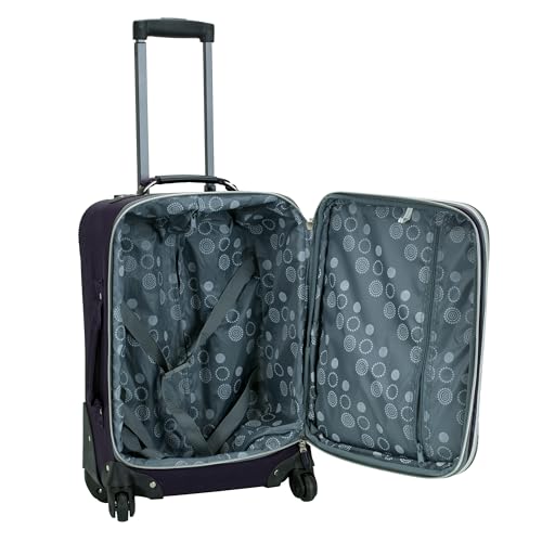 Image of Rockland Polyester Purple Carry-On (F2281-PURPLE)