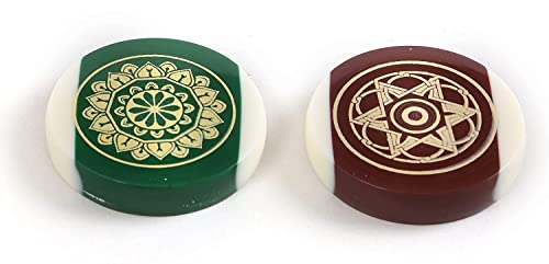 Image of KD Willmax Board Striker Indoor Game Striker Accessories Set of 2 Used in National & International Carrom Tournament (Colour Ball)