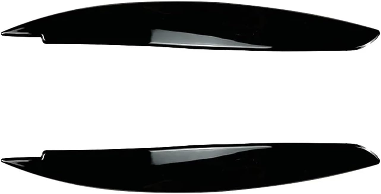 2004 To 2014 Compatible With BMW 1 Series E81 E82 E87 E88 Front Evil Headlight Eyebrow Eyelid Cover Gloss Black ABS Trim Car Stickers(Gloss Black)