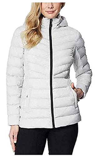 32 Degrees Heat Women's Hooded 4-Way Stretch Jacket Silver post