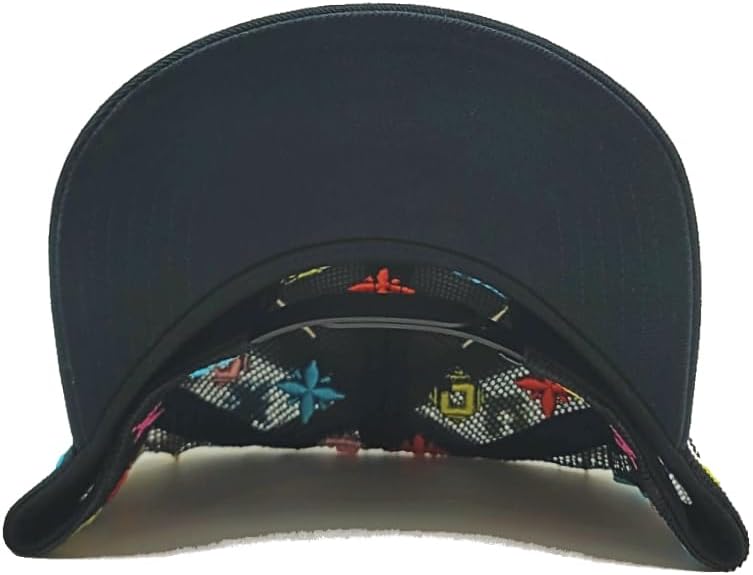 Cult of Individuality New Primary Clean Logo Pattern All Over Mesh Trucker Black White Era Snapback Hat - Image 7