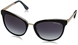 Protective case included Tom Ford FT0461 05W 56 Monturas de Gafas, Negro (Negro/AltroBLU Grad), 56.0 para Mujer