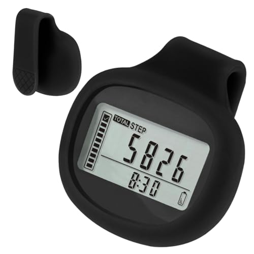 Tedious Podómetros para Personas Mayores, Contador de Pasos para Caminar,Contador de calorías, Pantalla LCD Digital Grande, podómetro para Caminar | Cordón Incluido, grabadora de Actividad física,