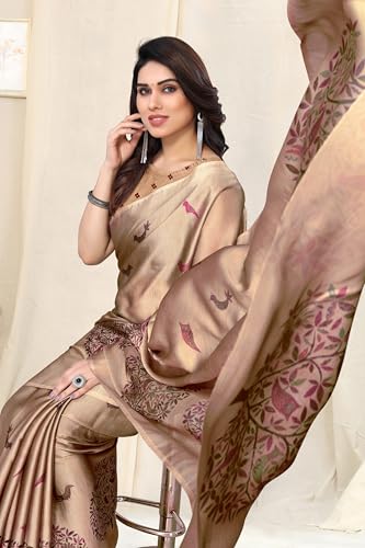 Image of MIRCHI FASHION Women Saree Chiffon Flower Print | Breathable Lightweight Sari for Office and Daily Use with Unstitched Blouse Piece (Available in 30 Styles)