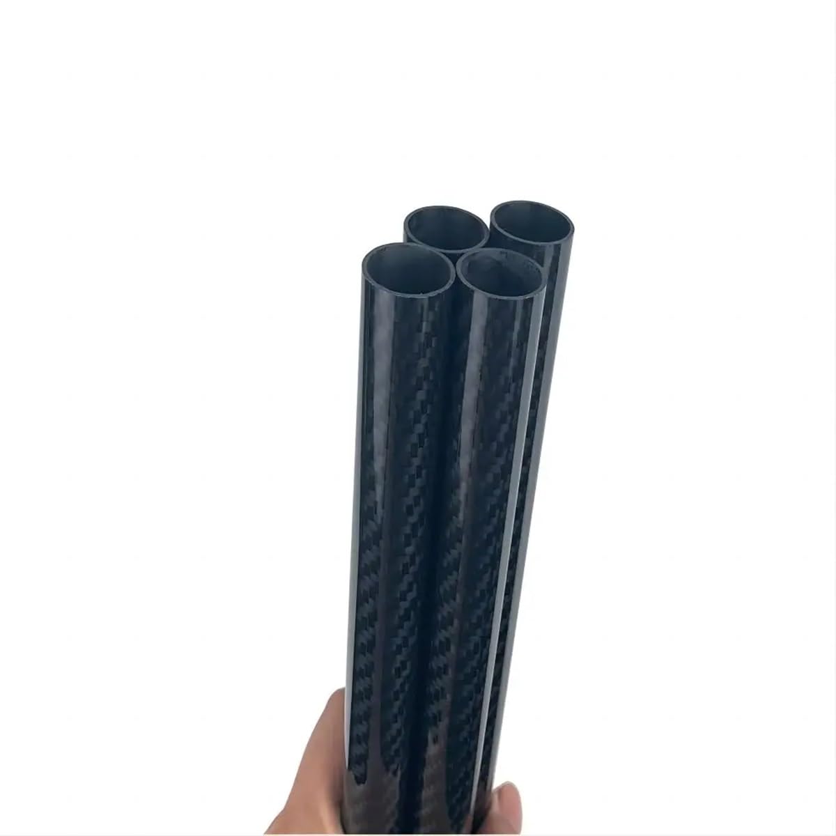 Rury Z Włókna Węglowego 3K, 2 Sztuki Z Błyszczącym Twill O Długości 500 Mm I Średnica 5 Mm Do 28 Mm, Do Dronów I Części Do Samolotów Zdalnie Sterowanych. Użytkowanie DIY (26x24x500mm)