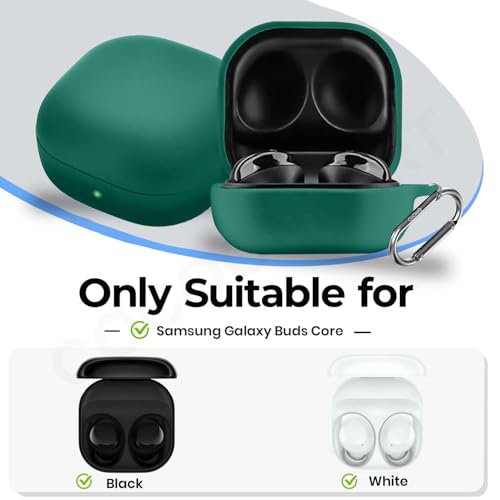 Image of Soft Silicone Case Cover for Samsung Galaxy Buds Core (Green)