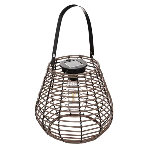 Solarlampe 'Viky' H26 Tonkabraun