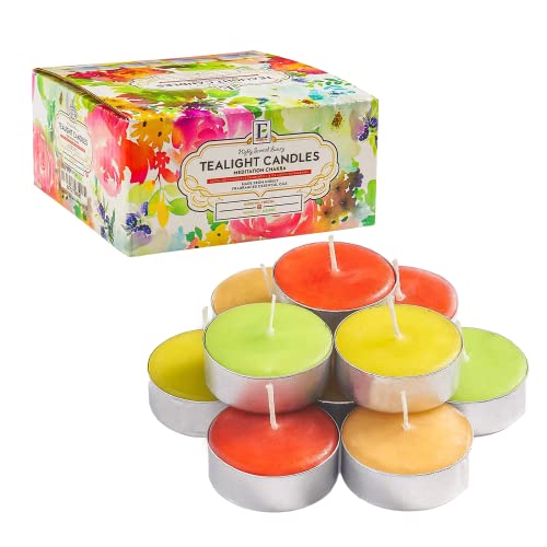 Spring Candles For Home Scented Tea Lights Candles - Spring Candle Set Of 64 - Gardenia, Freesia, White Lily, Jasmine - 3-4 Hour Extended Burn Time - Spring Candles For Home, Holiday, Wedding & Party #TOP13