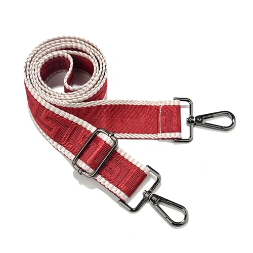 Image of Wide Purse Strap Replacement Crossbody Canvas Shoulder Bag, Universal Adjustable Straps for Bags(55 inchLong)