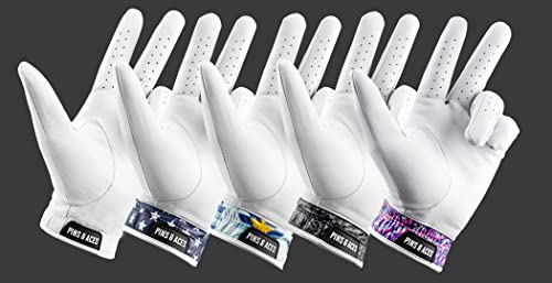 Pins & Aces - Southwest Sunset Golf Glove Design - Premium Aaa Cabretta Leather, Long-Lasting Durable Tour Glove For Men Or Women - Premium Leather Golf Glove Left & Right Hand - (Medium, Left) #TOP6