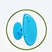 MAGICLULU Silicone Facial Cleansing Brush with Suction Cup Gentle Exfoliating Face Scrubber and Handheld Massager for All Skin Types and Body Cleaning Non-Slip Handle 3.14X2.75X1.57 Inches