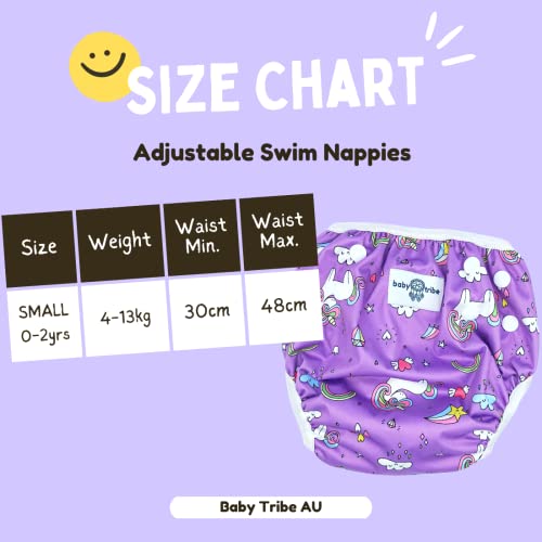 image for Generic Girls Reusable Adjustable Swim Nappy (SMALL 4-13kg/ Newborn to
