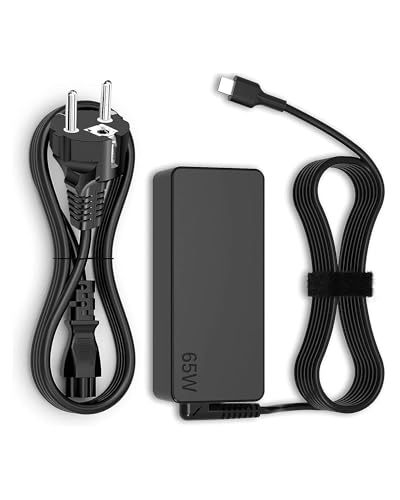 ANDHOT USB C 65W computadora portátil, Compatible con Lenovo ThinkPad T14 T15 T480 T480s T490 T580 T590 X13 X280 X380 X390 L480 L490 E14 E15 E480 E490 E580 E590 720 Tipo C Adaptador de alimentación
