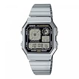 Casio Collection A130WE-1AEF Orologio in resina e acciaio