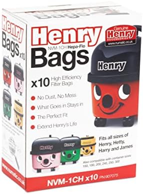 Avern GENUINE ONLY Numatic Henry Hetty NVM-1CH HepaFlo Vacuum Cleaner Dust Bags Pack Of 10-604015 907075 - View 5
