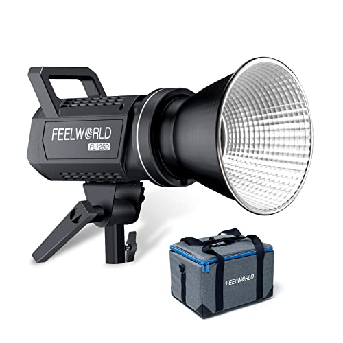 FEELWORLD FL125D 125W Video Studio Light with 5600K Daylight Continuous Lighting CRI96+ TLCI97+ 48500lux@1m for Film, Live Streaming, Photography, Videography, Wedding, Interview