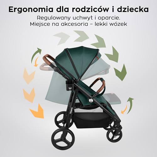 Tulano Avignon 35 wózek dziecięcy, mały, składany, wózek podróżny z funkcją leżenia, wózek podróżny, samolot, bagaż podręczny, wózek dziecięcy w zestawie ze śpiworkiem i osłoną przeciwdeszczową, wózek