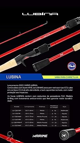 Vara Marine LUBINA LU-C581MF 1,73m 10-16LB p/carretilha