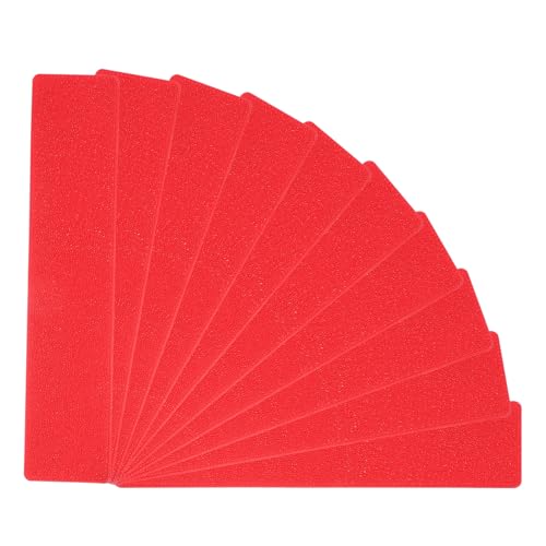 PATIKIL Court Line Marker, 10 Pcs Mini Pickleball Court Markers Portable Marking Kit Temporary Boundary for Basketball Badminton Volleyball Outdoor Sports Training, Red