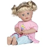 Adora 15 Inch Interactive Baby Doll Blonde Hair Blue Eyes Makes Realistic Sounds Soft Body, Cry, Laugh, Coo, and Says Mama with Removable Outfit and Pacifier – Cuddle & Coo Sweet Dreams
