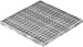 Fenau | Grigliato/Griglia per garage Dimensioni: 490 x 490 x 30 mm - MW: 30 mm / 30 mm (zincata a caldo) (Adatto per telaio: Fenau 500 x 500 x 33 mm)