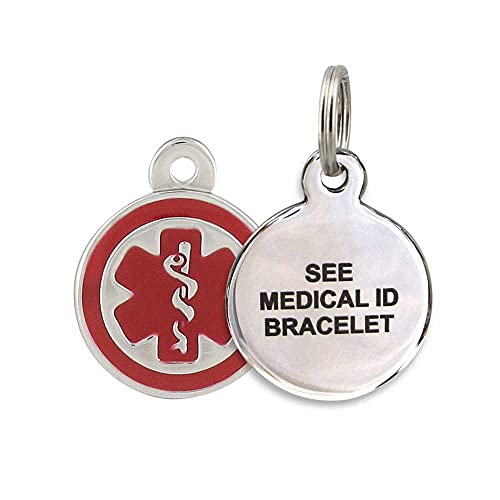Stainless Steel See ID Charm (See Medical ID Bracelet)
