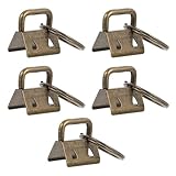 Gadpiparty 5 hebillas de metal con extremos de cinta, hebillas de cintura, resistentes al desgaste, resistencia a la rotura, accesorios simples y prácticos para hacer bolsas