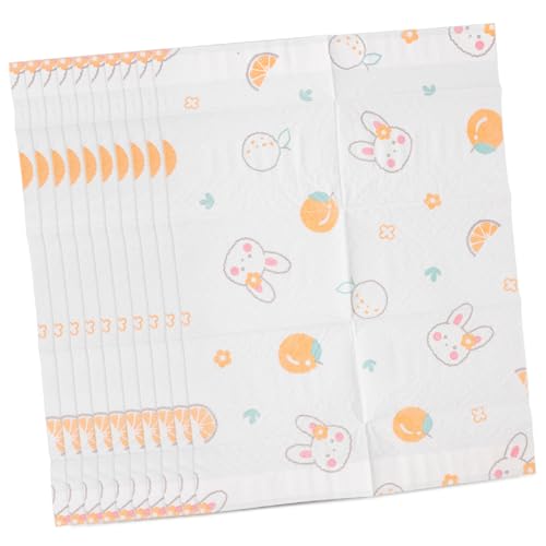 KICHOUSE 10 Pack of Disposable Oil-Proof Place Mats Baby Boys and Girls Table Mats Travel Size Easy to Roll up Fun Designs
