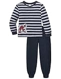schlafanzug nicki kinder anthrazitfarbener, langer Jungen-Schlafanzug aus der SCHIESSER-Serie 