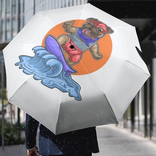 Parapluie automatique compact pingouin pliant idéal contre le vent - 6