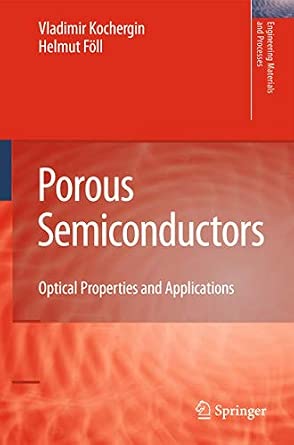 Porous Semiconductors: Optical Properties and Applications 2009th Edition book cover