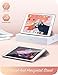 i-Blason Cosmo Lite Case for iPad 9th/8th/7th Generation, iPad 10.2 (2021/2020/2019), Slim Trifold Stand Smart Case Translucent Hard Back Protective Cover with Auto Sleep/Wake (Marble)
