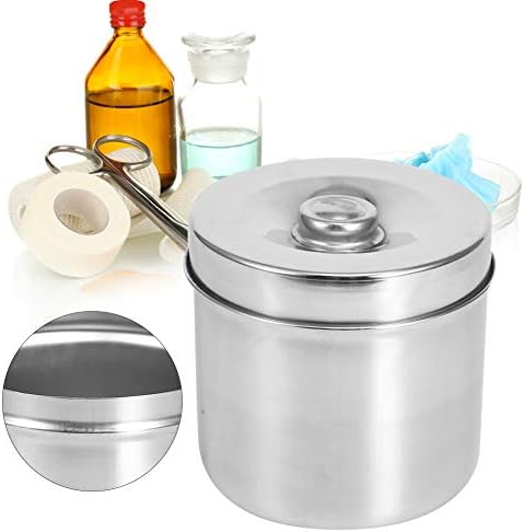 Miniatura 5 de Tarro médico del acero inoxidable, suministros dentales que vendan el cenicero del envase el 12Cm para el tarro profesional del almacenamiento del