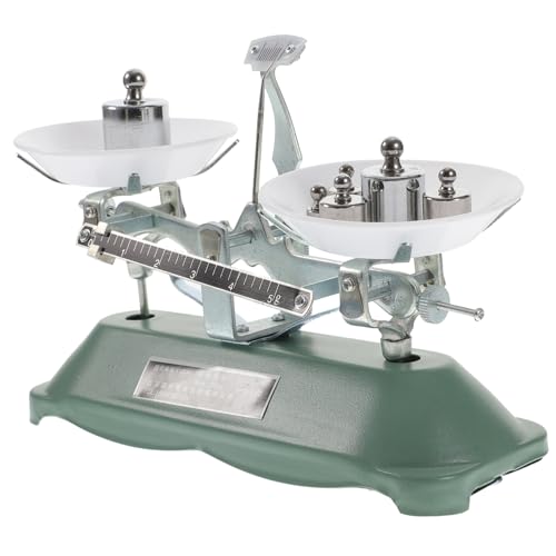 MUCKLILY Balance Scale Laboratory Balance Scale for Classroom Boys and Girls Learning Science Weight with Weights and Tweezers