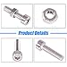 Glarks 510Pcs M3 M4 M5 304 Stainless Steel Hex Socket Head Cap Screws with Nuts Assortment Kit