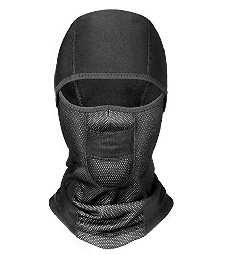 YL TRD Windproof Balaclava for Men Women Bike Face Mask Bike Balaclava Winter Face Mask for Skiing Snowboarding Motorcycle Racing (Black)