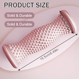 Massaggiatore per piedi per sollievo dalla fascite plantare, rullo per massaggio muscolare dei tessuti profondi per dolore all'arco del piede, Rosa
