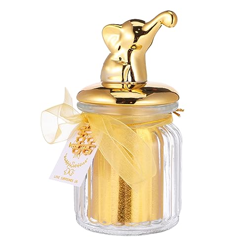 SHOWERORO Tarro De Cerámica Forma De Animal Lata De Dulces Sellada Cajas Dulces Bombonera