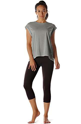 Image of icyzone Open Back Workout Tops for Women - Athletic Activewear T-Shirts Exercise Yoga Shirts(Pack of 2)
