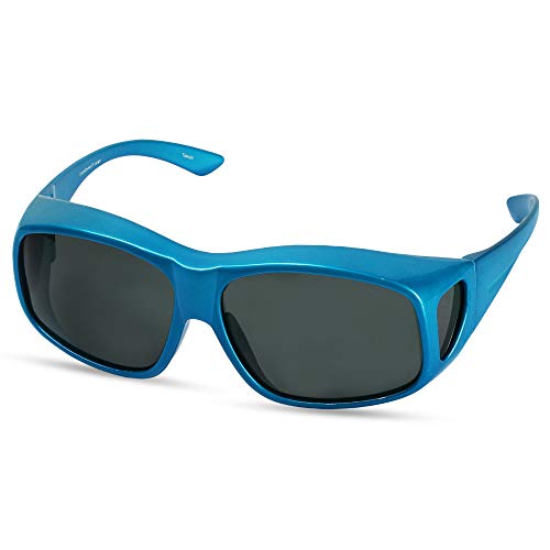 Image of LensCovers Polarized Wraparound Sunglasses | Wear Over Sunglasses | Fitover for Glasses