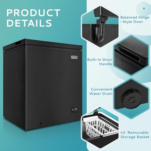 EUHOMY 7.0 Cu.Ft Chest Freezer
