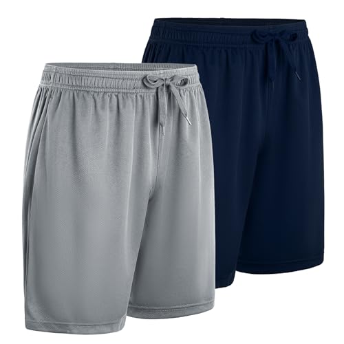 Gary Com Men's Athletic Running Shorts Quick Dry Workout Activewear Shorts with Deep Pockets and Elastic Waistband