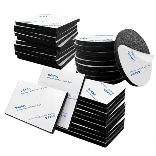 CDRPD 30 Piezas Adhesivo Doble Cara Extrafuerte,Adhesivo Pared,Almohadillas Adhesivas,Pads Adhesivo Doble Cara Espuma,para Marcos Fotos,Decoraciones para Fiestas,Cartele,Estera Piso(Negro)